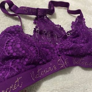 purple Victorias secret racerback bralette